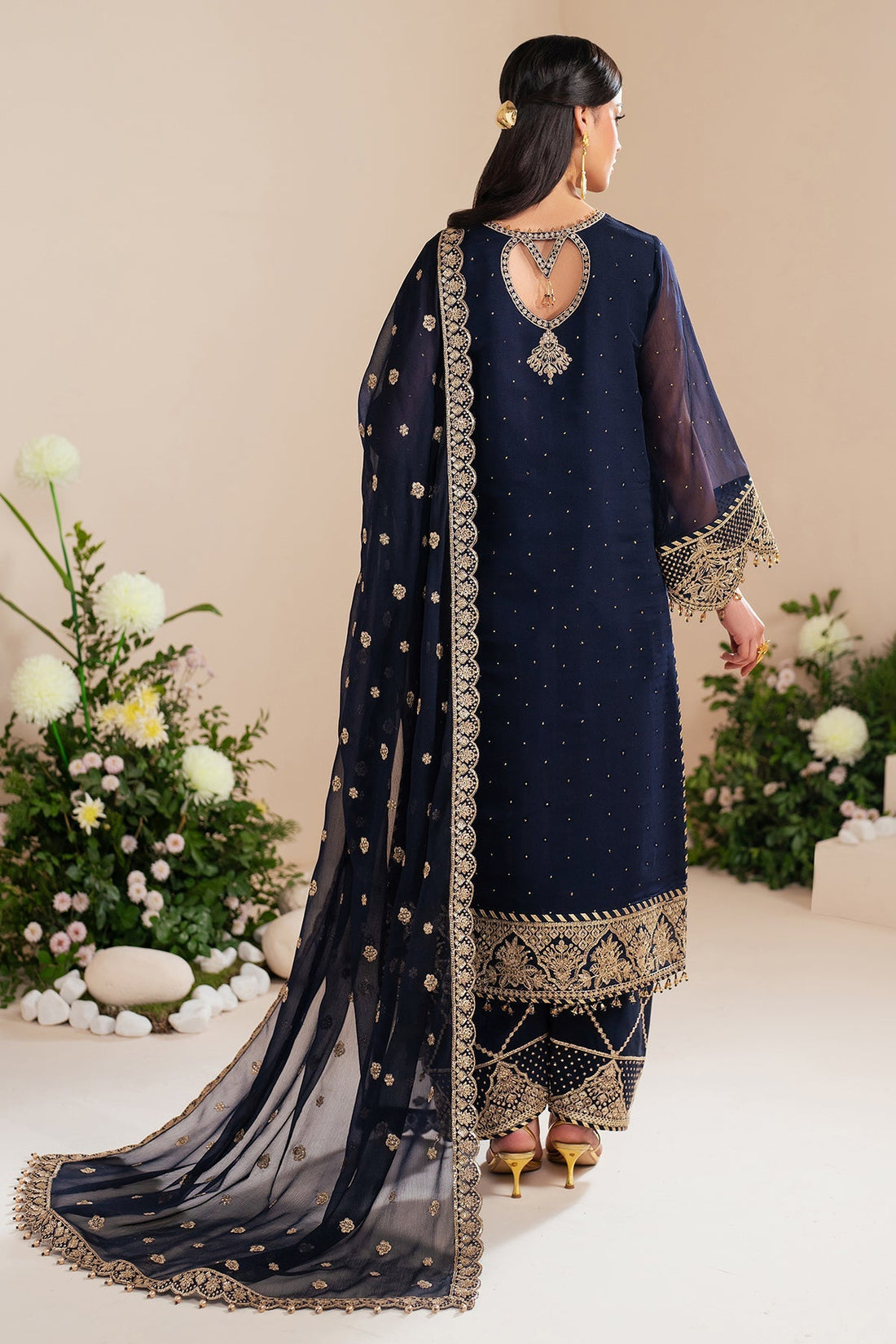 Alizeh | Handcrafted Eid Edit 25 | AF-HM-4037-Erina - by - Libasekhas UK - Registered Vendor of : Alizeh - 100% Original Designer Dresss