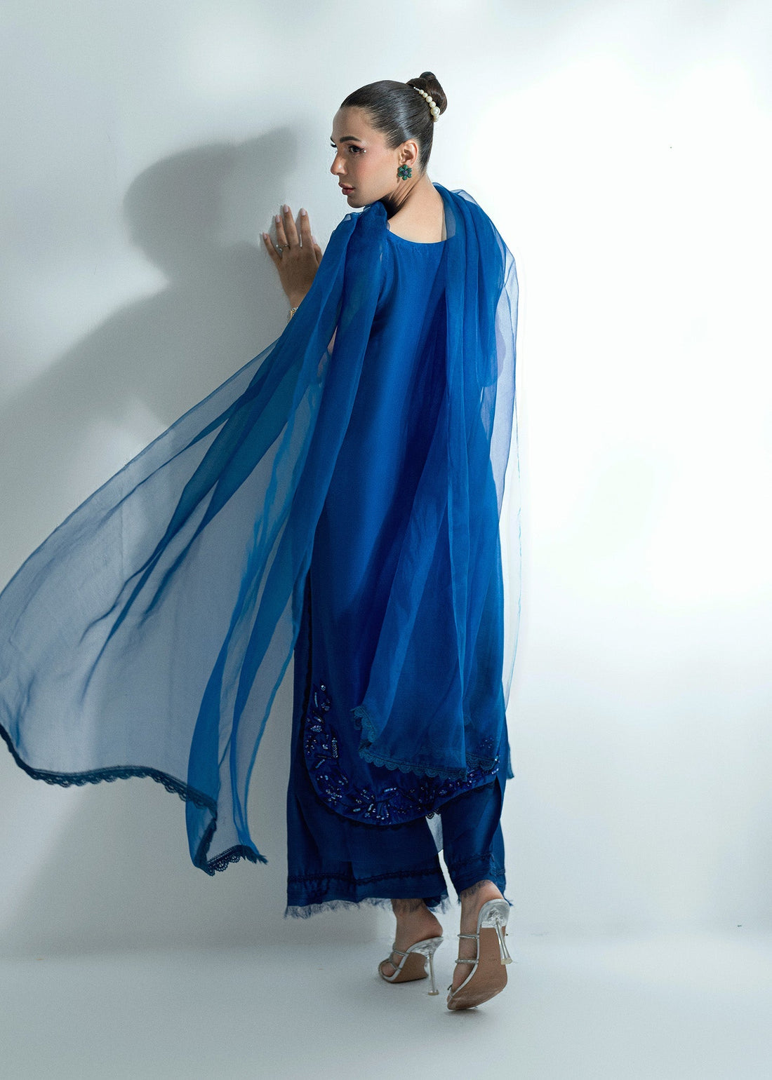 Umsha | Soiree De Rose | Celestial Veil - by Libasekhas UK - Registered Vendor of : Umsha - 100% Original Designer Dress
