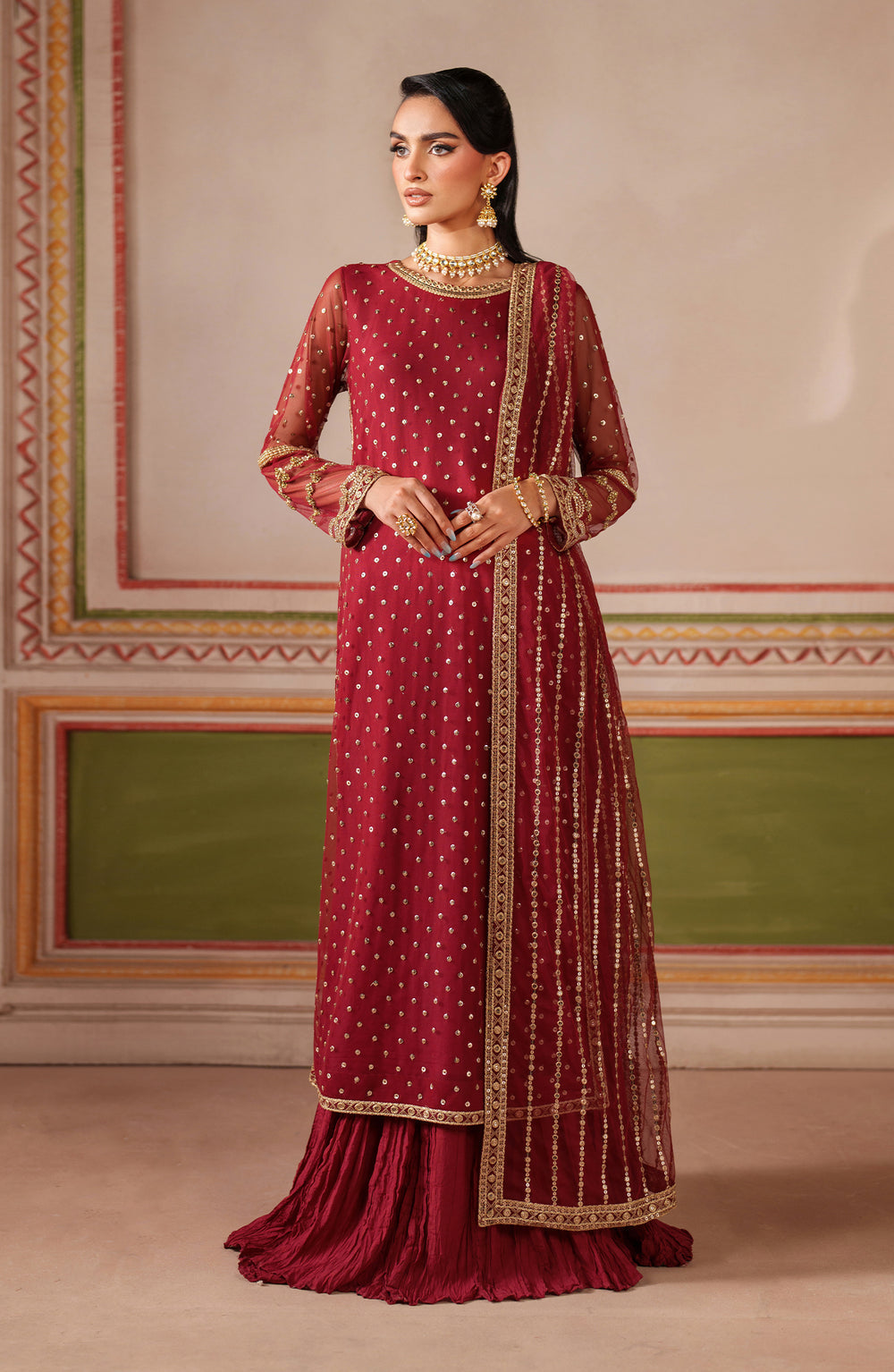 Zarif | Falesia Formals | UNST-HF-01 MUHAAG - by Libasekhas UK - Registered Vendor of : Zarif - 100% Original Designer Dress