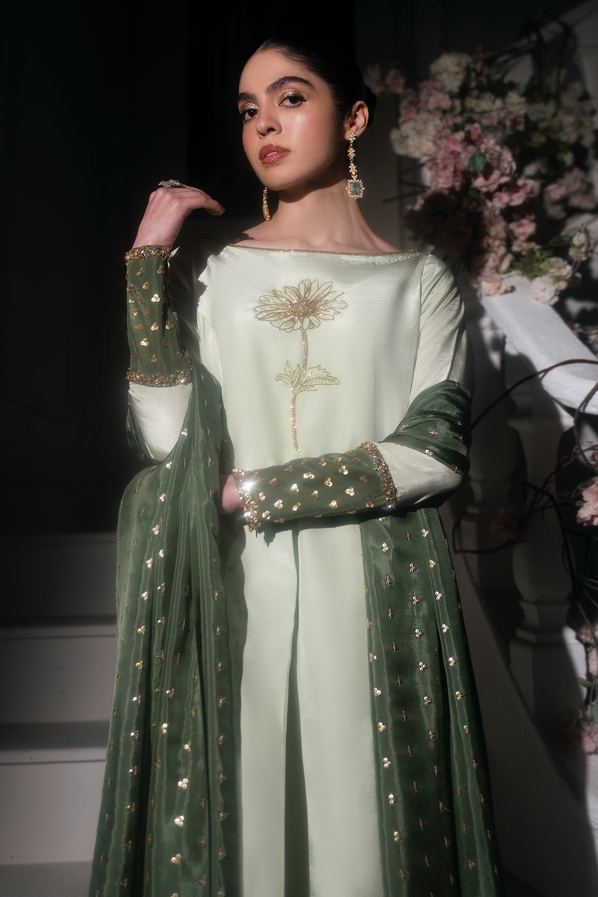 Mina Kashif | Emilie Formals | Floret - by - Libasekhas UK - Registered Vendor of : Mina Kashif - 100% Original Designer Dresss
