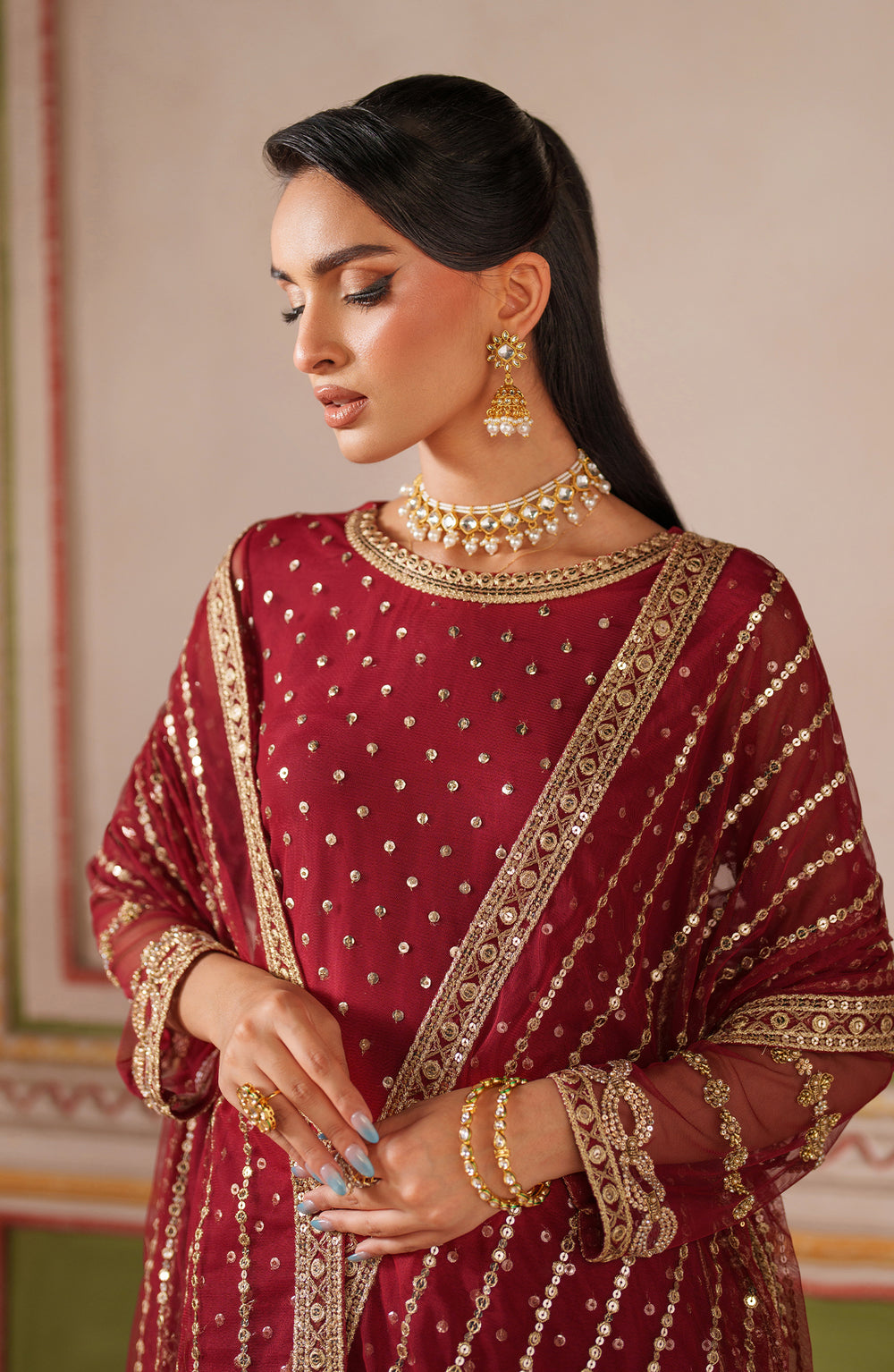 Zarif | Falesia Formals | UNST-HF-01 MUHAAG - by Libasekhas UK - Registered Vendor of : Zarif - 100% Original Designer Dress