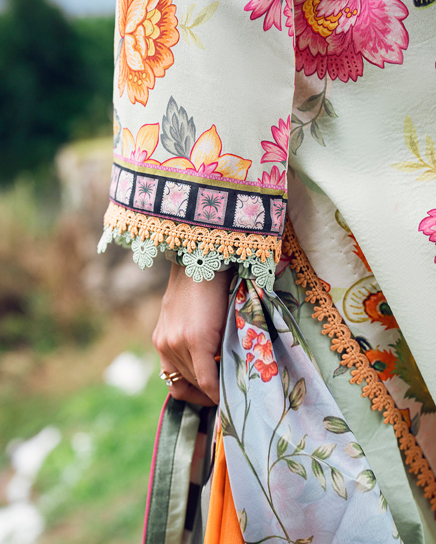 Roheenaz | Garden Veal Printed Lawn 25 | Crimson Whisper - by - Libasekhas UK - Registered Vendor of : Roheenaz - 100% Original Designer Dresss