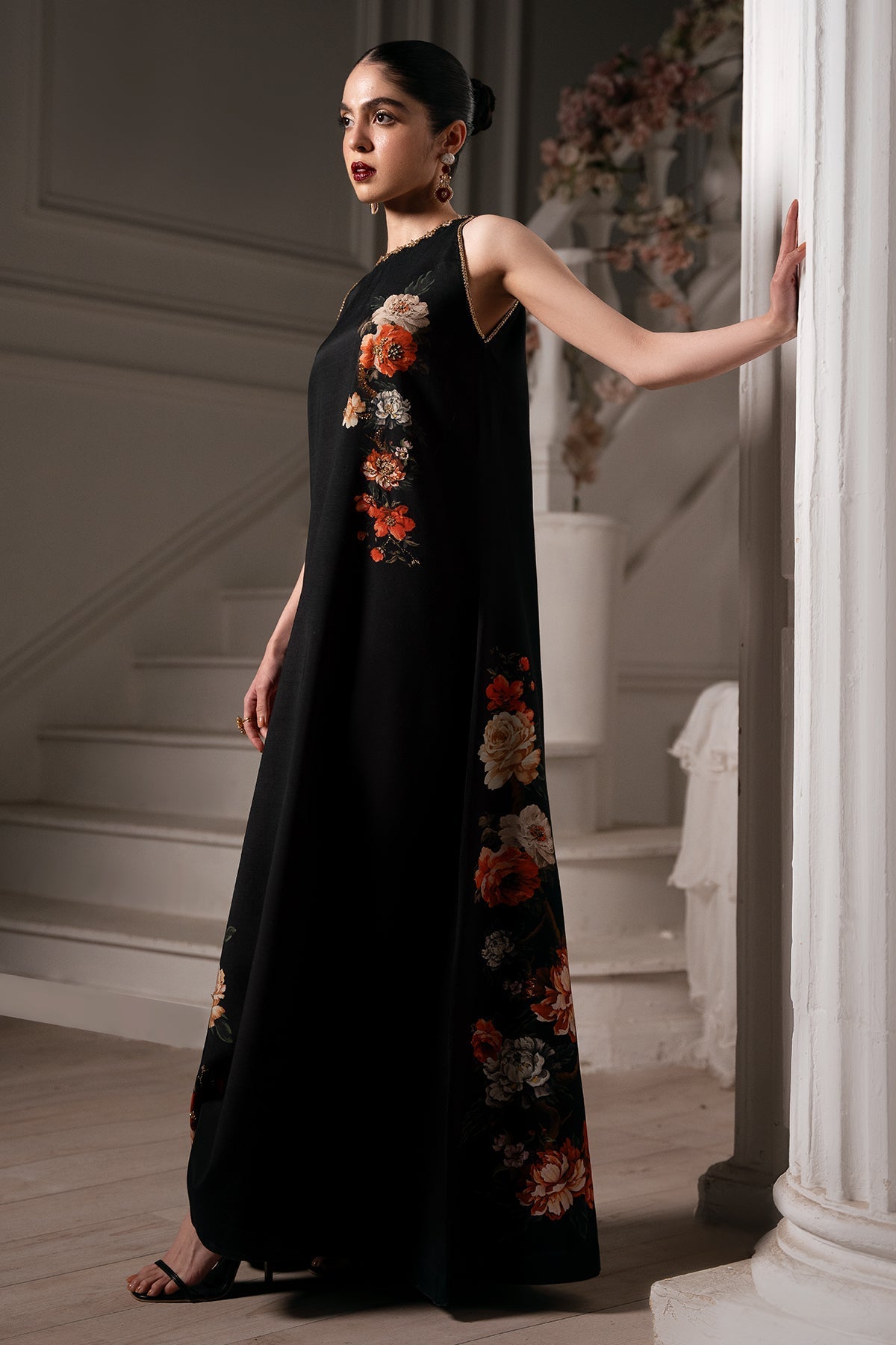 Mina Kashif | Emilie Formals | Koya (Black) - by Libasekhas UK - Registered Vendor of : Mina Kashif - 100% Original Designer Dress