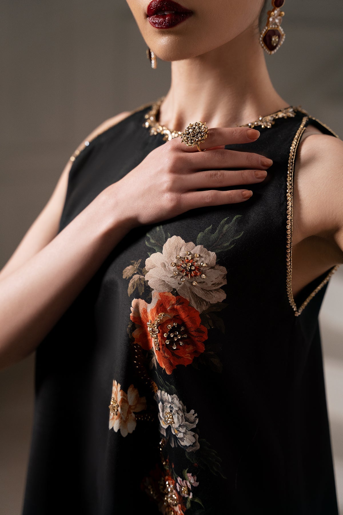 Mina Kashif | Emilie Formals | Koya (Black) - by Libasekhas UK - Registered Vendor of : Mina Kashif - 100% Original Designer Dress