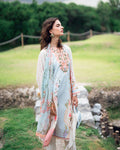 Roheenaz | Garden Veal Printed Lawn 25 | Cloudberey glaze - by - Libasekhas UK - Registered Vendor of : Roheenaz - 100% Original Designer Dresss