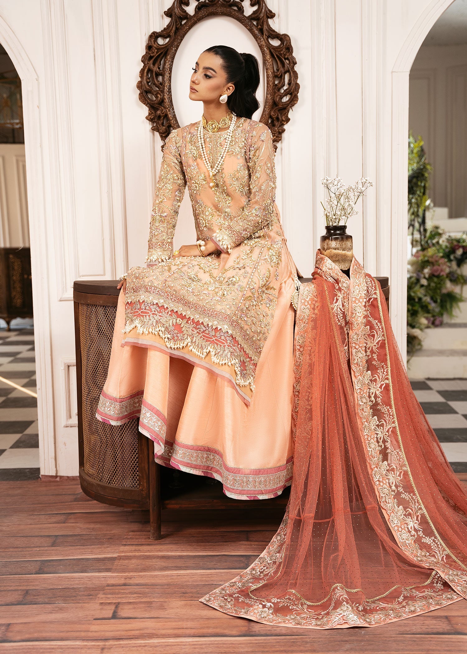 Inayat | Festive Formals |SUN-KISSED - by Libasekhas UK - Registered Vendor of : Inayat - 100% Original Designer Dress