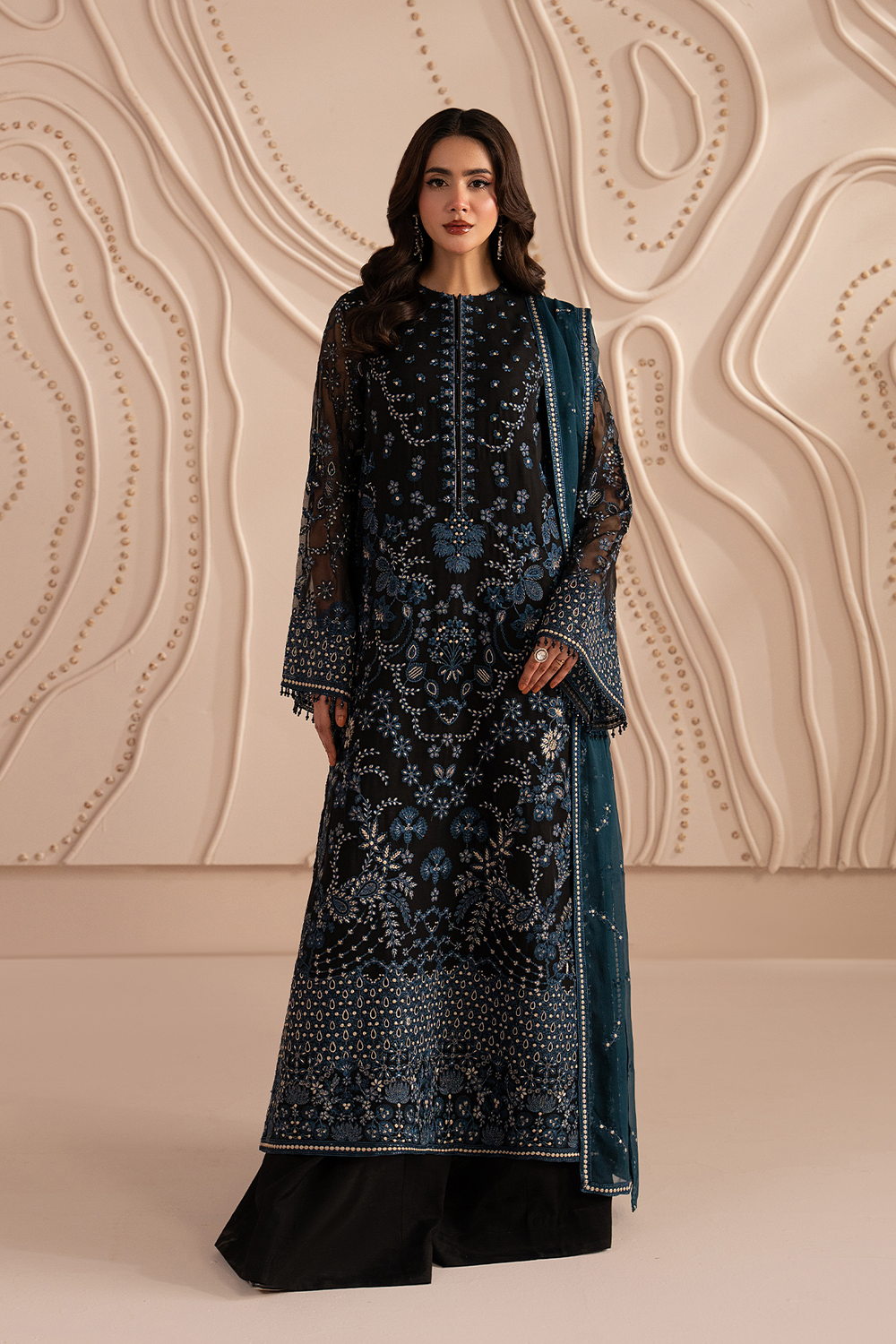 Lavish Premium | Izhare Muhabbat | Black Noir - by Libasekhas UK - Registered Vendor of : Lavish Premium - 100% Original Designer Dress