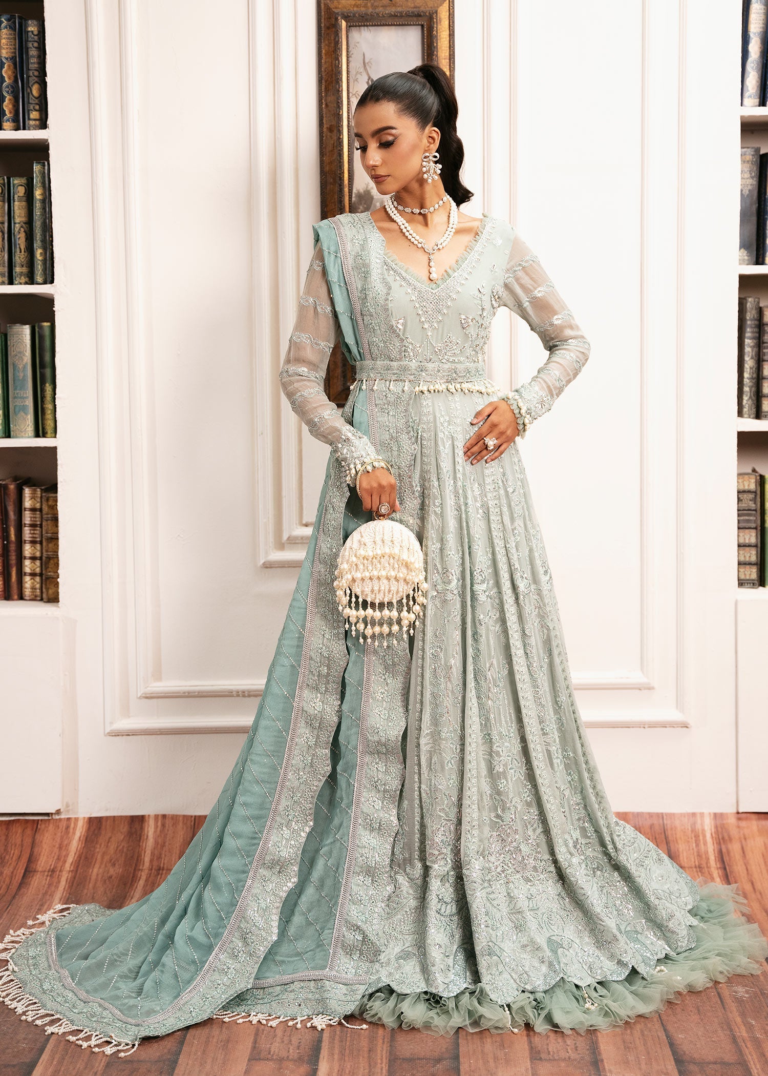 Inayat | Festive Formals | EQUISITE-ROSE - by Libasekhas UK - Registered Vendor of : Inayat - 100% Original Designer Dress
