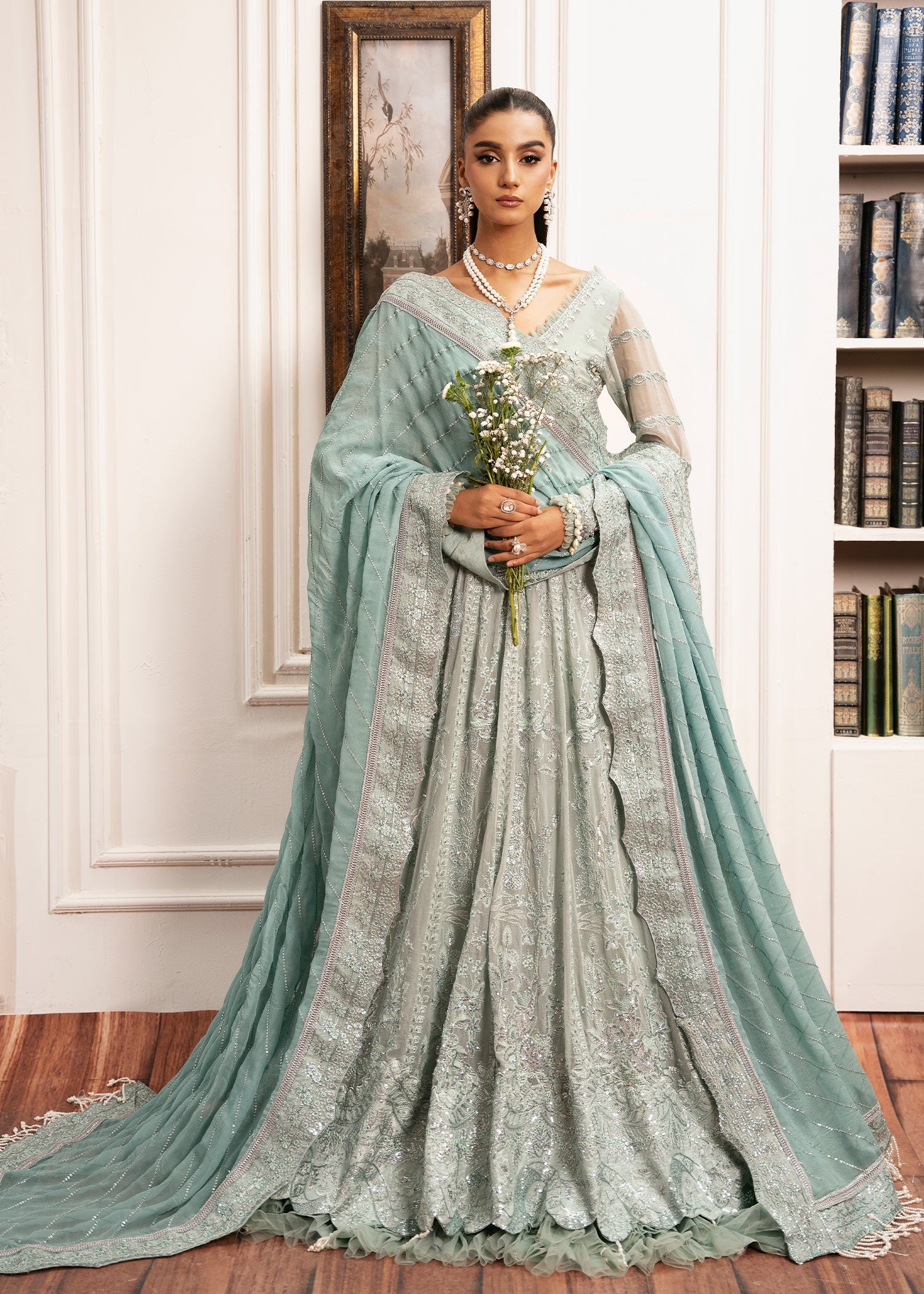 Inayat | Festive Formals | EQUISITE-ROSE - by Libasekhas UK - Registered Vendor of : Inayat - 100% Original Designer Dress