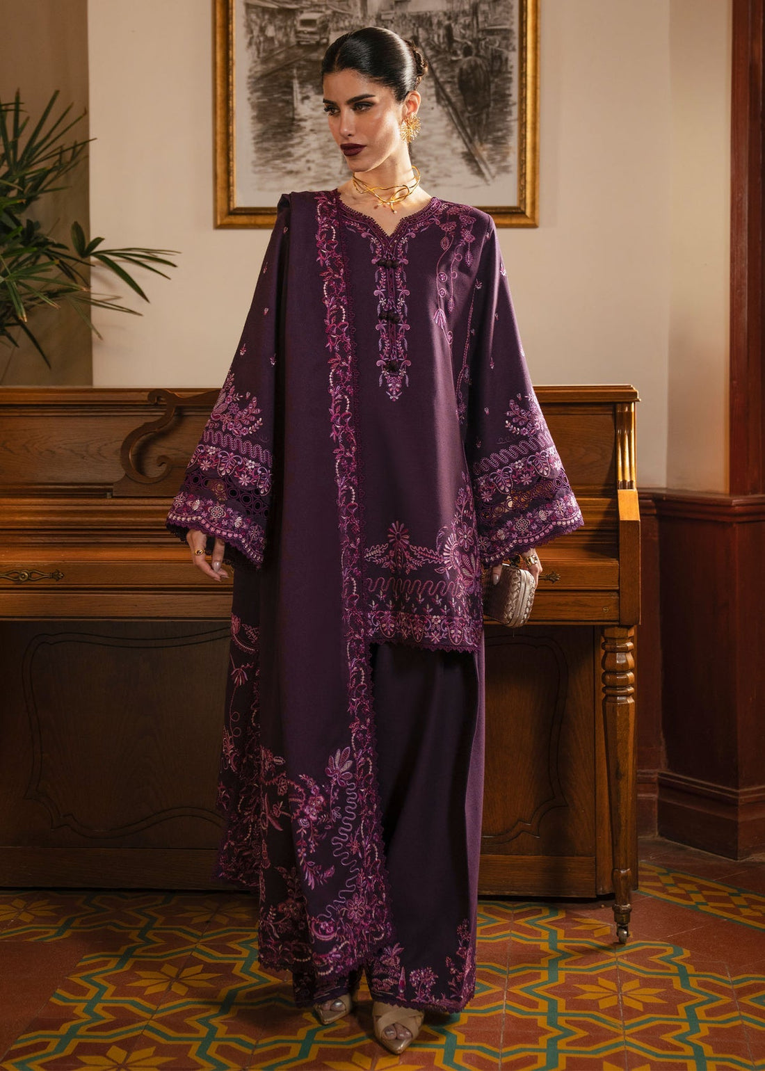 Kanwal Malik | Gulana Winter 25 | Roshanda - by Libasekhas UK - Registered Vendor of : Kanwal Malik - 100% Original Designer Dress