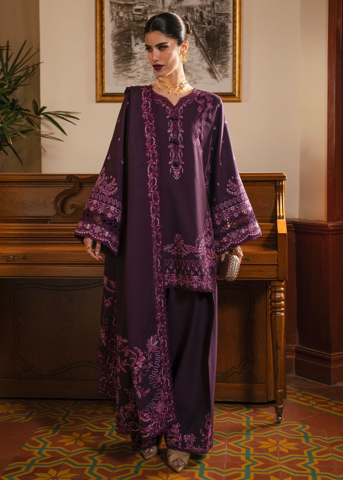 Kanwal Malik | Gulana Winter 25 | Roshanda - by Libasekhas UK - Registered Vendor of : Kanwal Malik - 100% Original Designer Dress