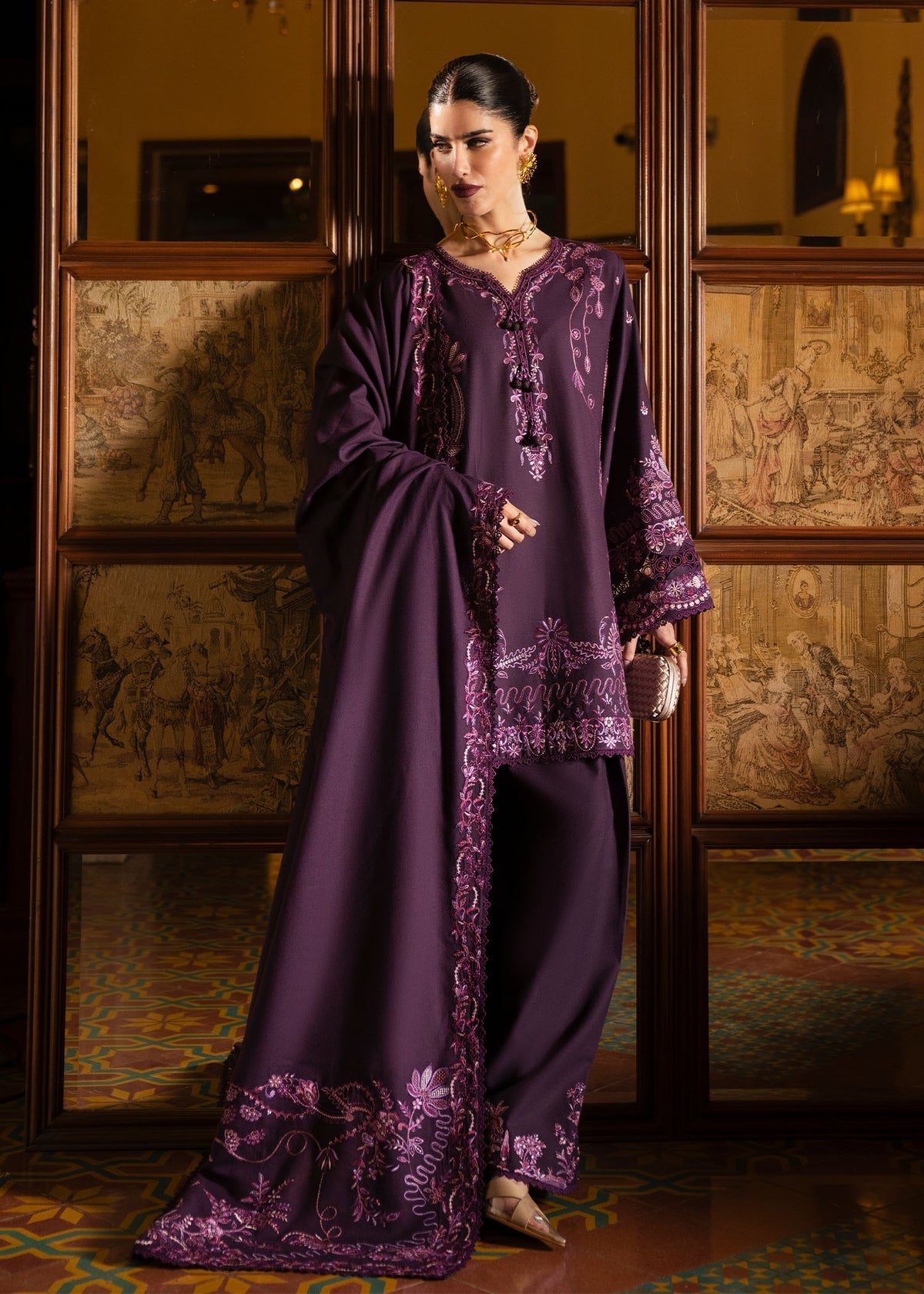 Kanwal Malik | Gulana Winter 25 | Roshanda - by Libasekhas UK - Registered Vendor of : Kanwal Malik - 100% Original Designer Dress