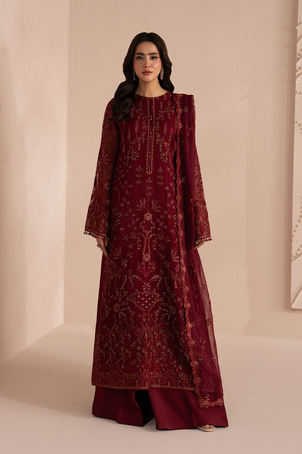 Lavish Premium | Izhare Muhabbat | Red Ruby - by Libasekhas UK - Registered Vendor of : Lavish Premium - 100% Original Designer Dress
