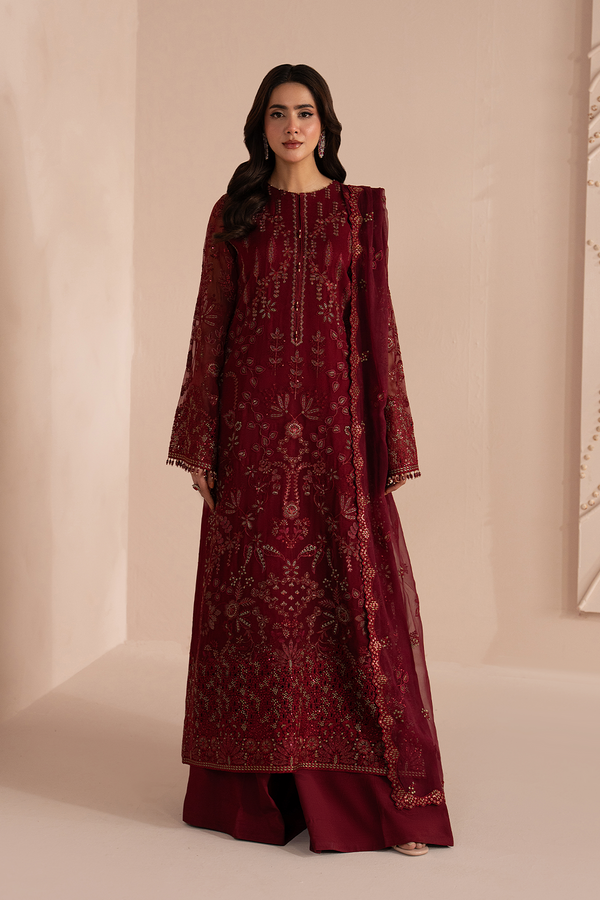 Lavish Premium | Izhare Muhabbat | Red Ruby - by Libasekhas UK - Registered Vendor of : Lavish Premium - 100% Original Designer Dress