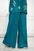 Wahaj M Khan | Lra Eid Collection 26 | Turquoise Rawsilk Lyra JS - by Libasekhas UK - Registered Vendor of : Wahaj M Khan - 100% Original Designer Dress