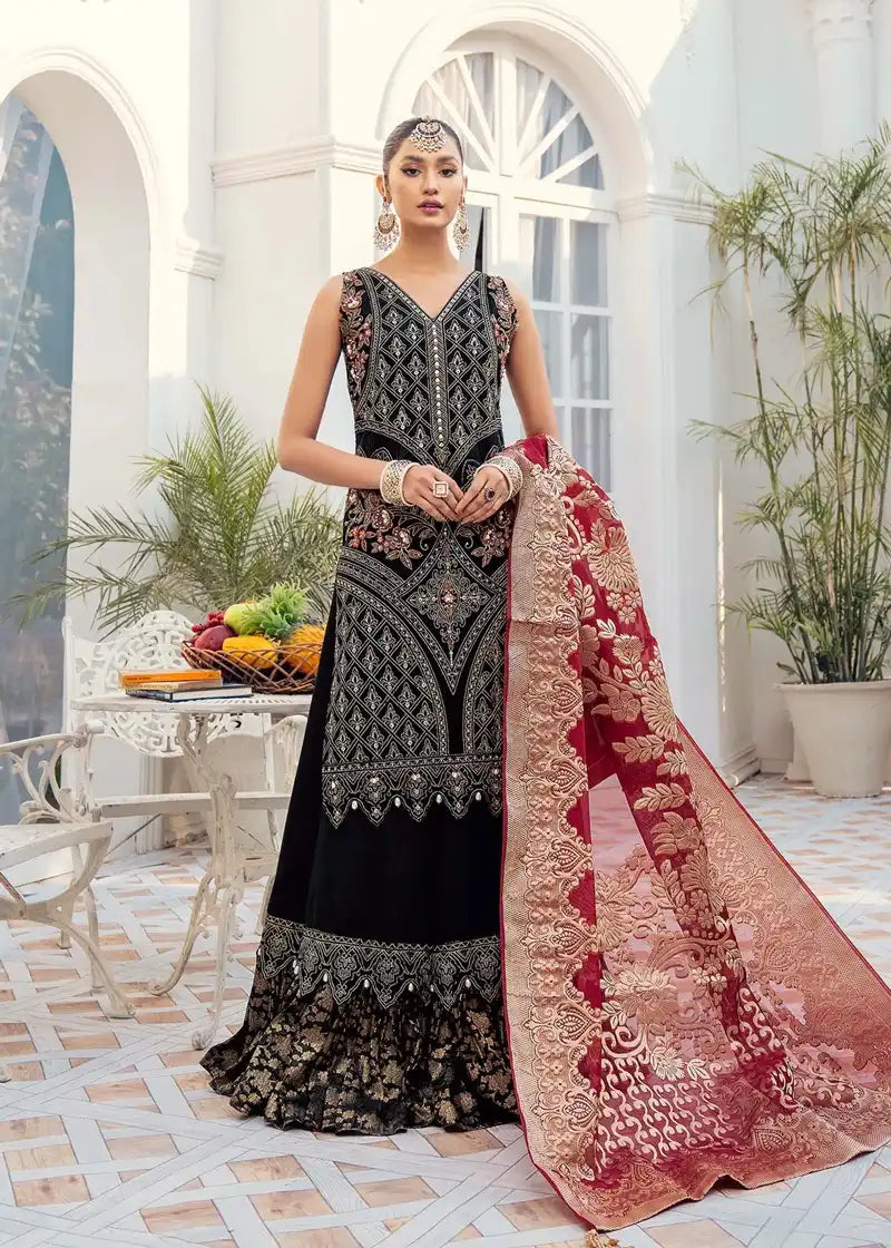 Akbar Aslam | Libas-e-Khas | Garnet - by - Libasekhas UK - Registered Vendor of : Akbar Aslam - 100% Original Designer Dresss