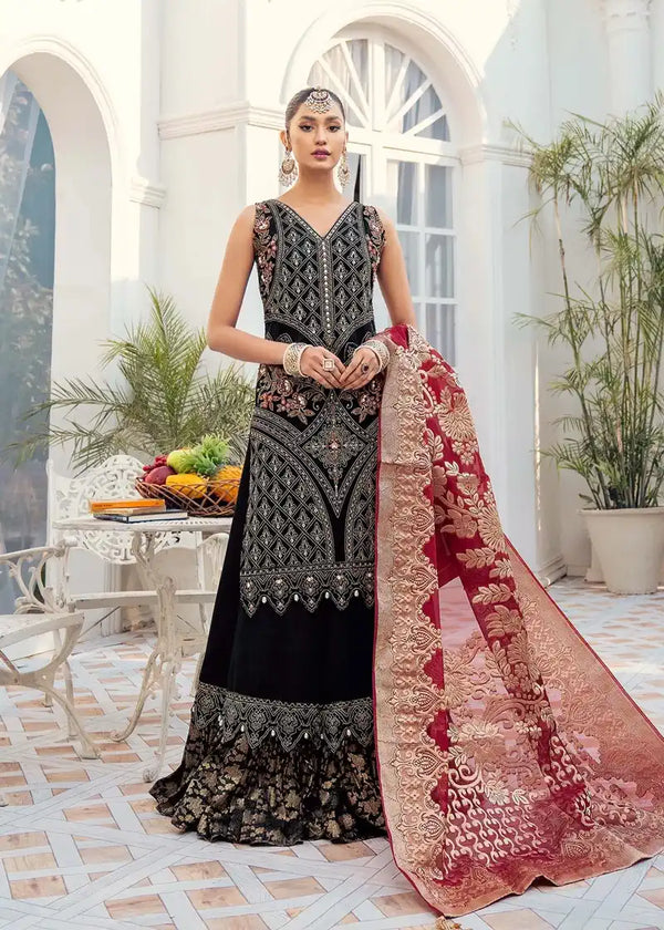 Akbar Aslam | Libas-e-Khas | Garnet - by - Libasekhas UK - Registered Vendor of : Akbar Aslam - 100% Original Designer Dresss