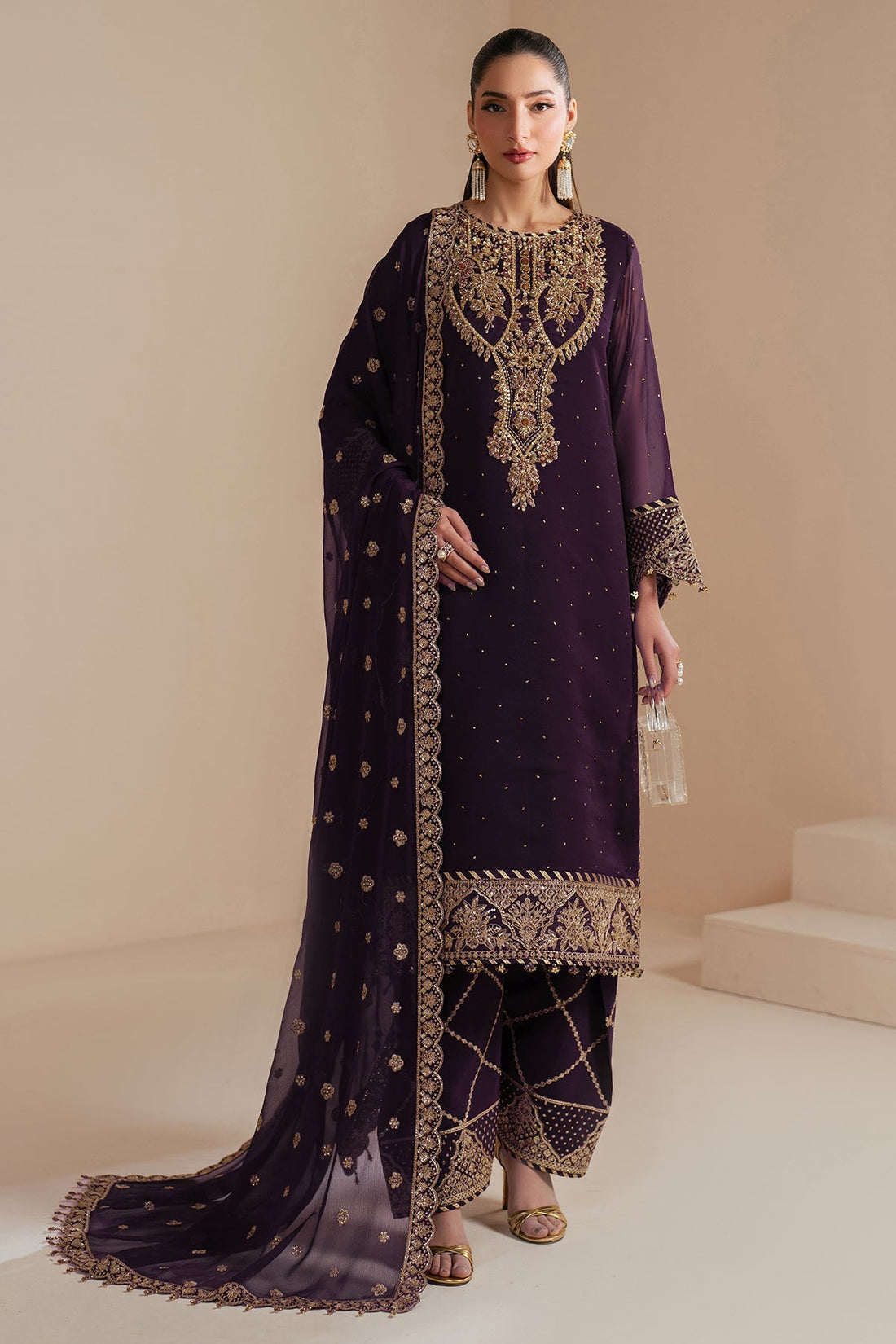 Alizeh | Handcrafted Eid Edit 25 | AF-HM-4038-Sirus - by - Libasekhas UK - Registered Vendor of : Alizeh - 100% Original Designer Dresss