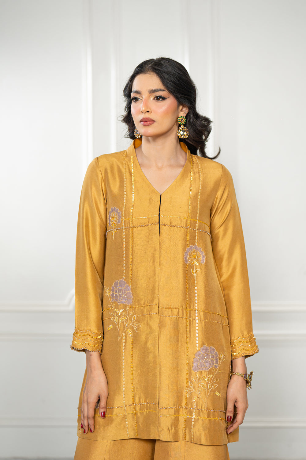 Wahaj M Khan | Lra Eid Collection 26 | Mustard Lilac RS Lyra JS - by Libasekhas UK - Registered Vendor of : Wahaj M Khan - 100% Original Designer Dress