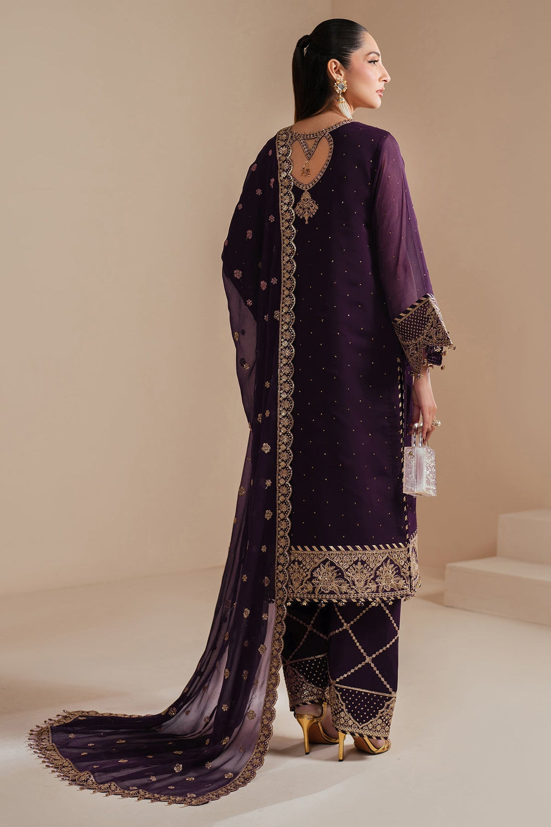 Alizeh | Handcrafted Eid Edit 25 | AF-HM-4038-Sirus - by - Libasekhas UK - Registered Vendor of : Alizeh - 100% Original Designer Dresss