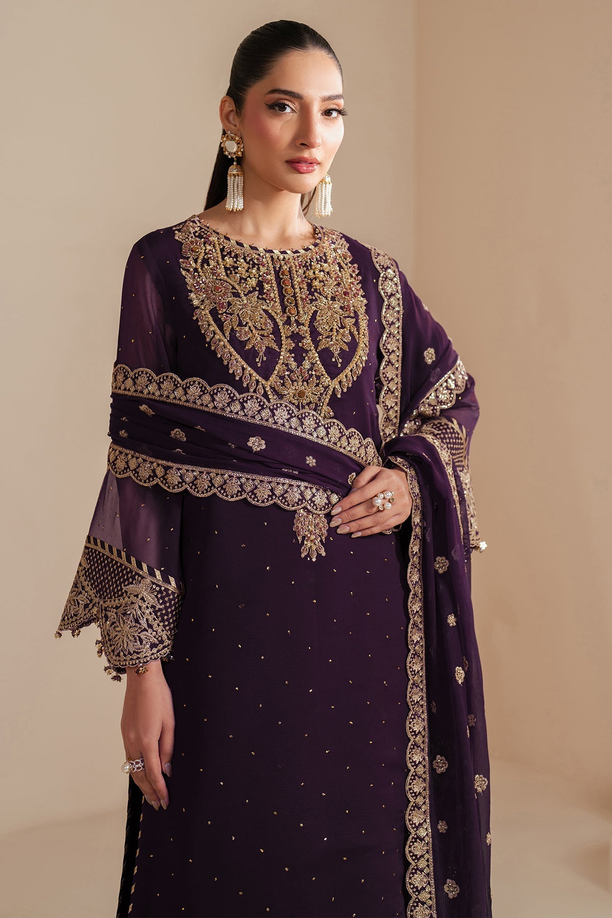 Alizeh | Handcrafted Eid Edit 25 | AF-HM-4038-Sirus - by - Libasekhas UK - Registered Vendor of : Alizeh - 100% Original Designer Dresss