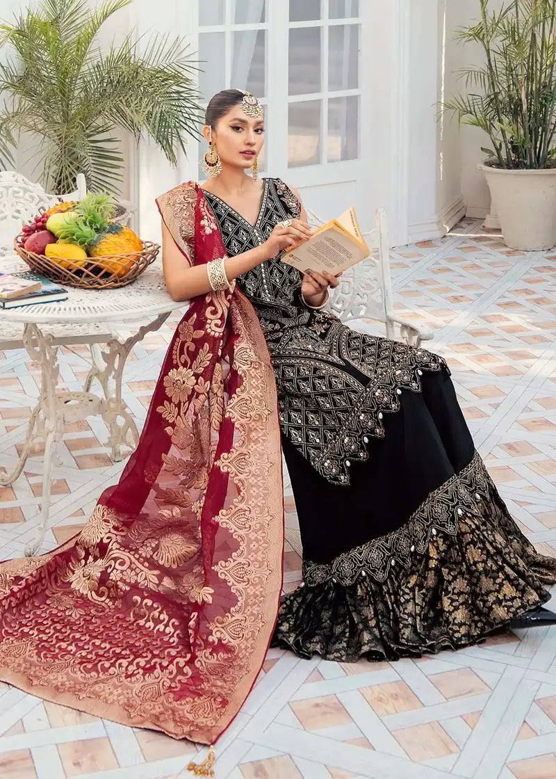 Akbar Aslam | Libas-e-Khas | Garnet - by - Libasekhas UK - Registered Vendor of : Akbar Aslam - 100% Original Designer Dresss