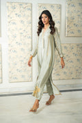 Wahaj M Khan | Lra Eid Collection 26 | Pista Green Lyra KS - by Libasekhas UK - Registered Vendor of : Wahaj M Khan - 100% Original Designer Dress