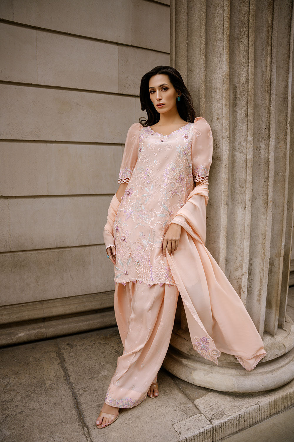 Sobia Nazir | Nimr 26 | Rose - by Libasekhas UK - Registered Vendor of : Sobia Nazir - 100% Original Designer Dress