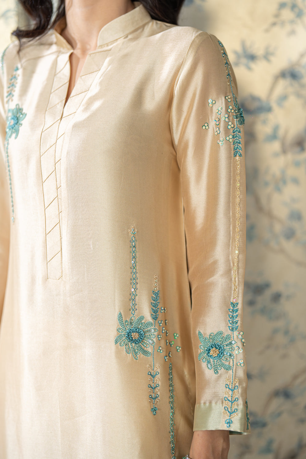 Wahaj M Khan | Lra Eid Collection 26 | Gold Ferozi Outfit - by Libasekhas UK - Registered Vendor of : Wahaj M Khan - 100% Original Designer Dress