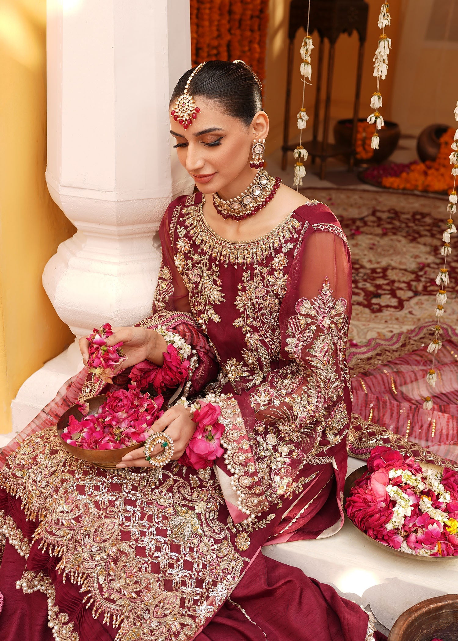 Mehak Yaqoob | Serene Vol 3 | Jazzberry - by - Libasekhas UK - Registered Vendor of : Mehak Yaqoob - 100% Original Designer Dresss