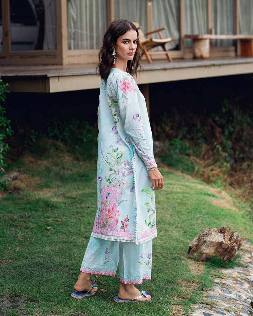 Roheenaz | Garden Veal Printed Lawn 25 | Twilight Fizz - by - Libasekhas UK - Registered Vendor of : Roheenaz - 100% Original Designer Dresss