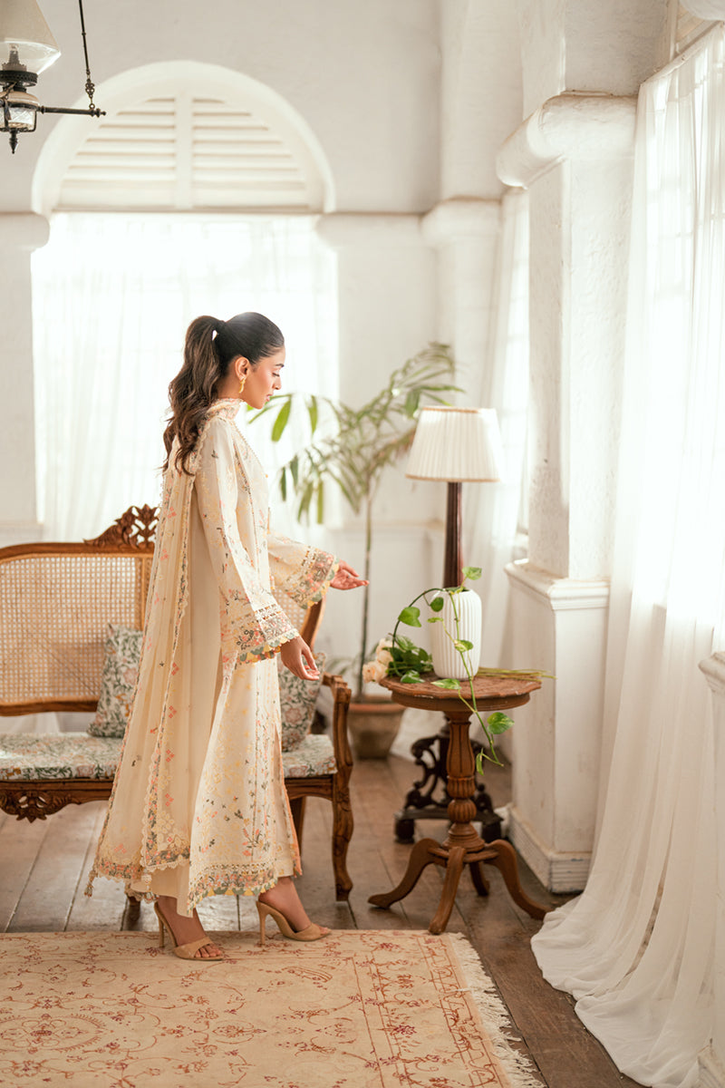 Qalamkar | Luxury Lawn Eid Edit | SB-01 Rina - by - Libasekhas UK - Registered Vendor of : Qalamkar - 100% Original Designer Dresss