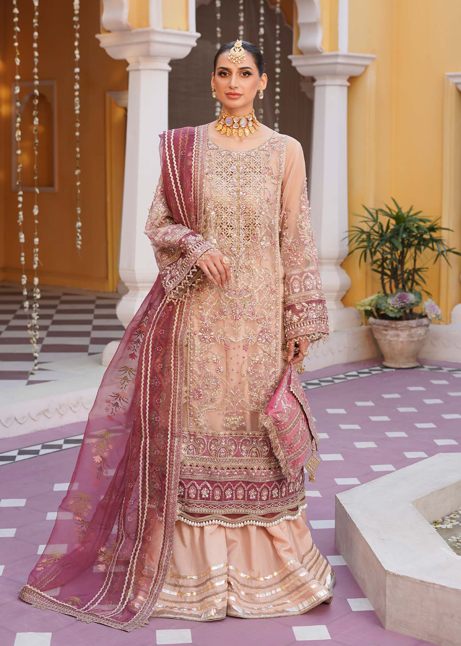Mehak Yaqoob | Serene Vol 3 | Cherry Blossom - by - Libasekhas UK - Registered Vendor of : Mehak Yaqoob - 100% Original Designer Dresss