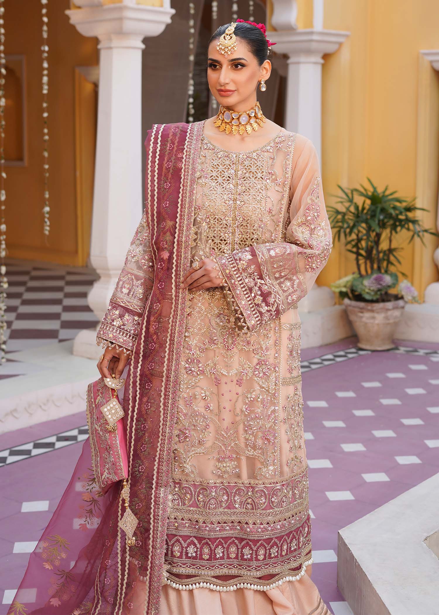 Mehak Yaqoob | Serene Vol 3 | Cherry Blossom - by - Libasekhas UK - Registered Vendor of : Mehak Yaqoob - 100% Original Designer Dresss