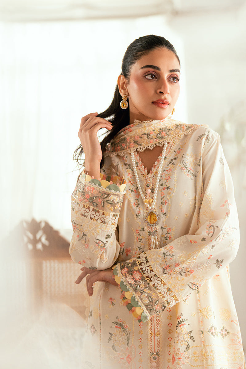 Qalamkar | Luxury Lawn Eid Edit | SB-01 Rina - by - Libasekhas UK - Registered Vendor of : Qalamkar - 100% Original Designer Dresss