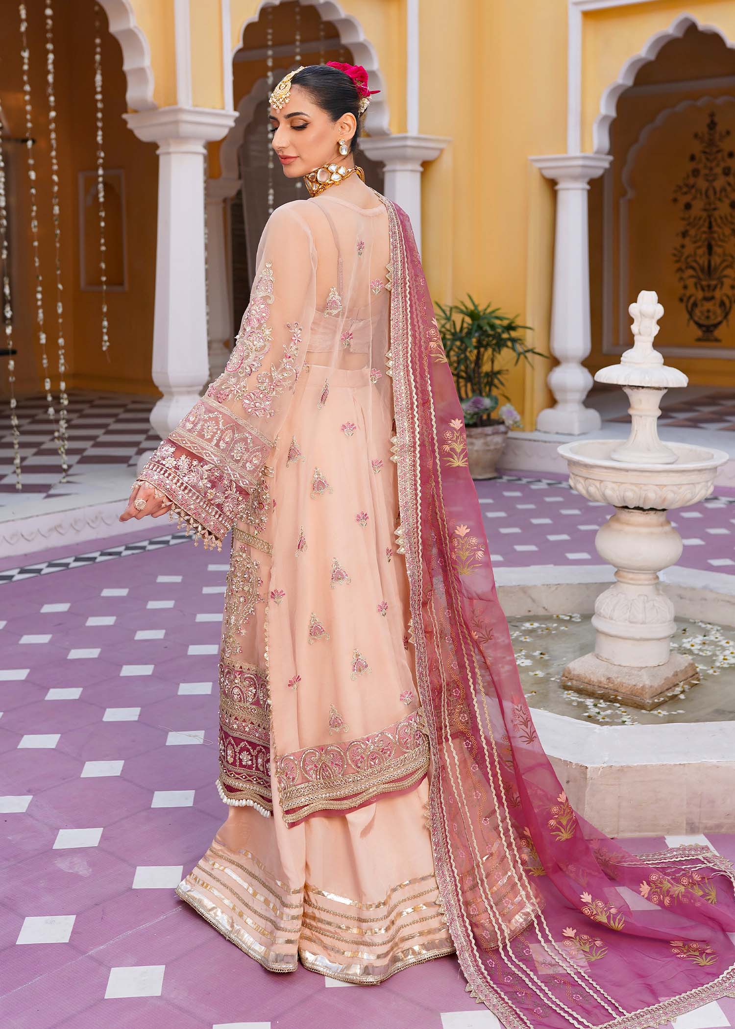Mehak Yaqoob | Serene Vol 3 | Cherry Blossom - by - Libasekhas UK - Registered Vendor of : Mehak Yaqoob - 100% Original Designer Dresss