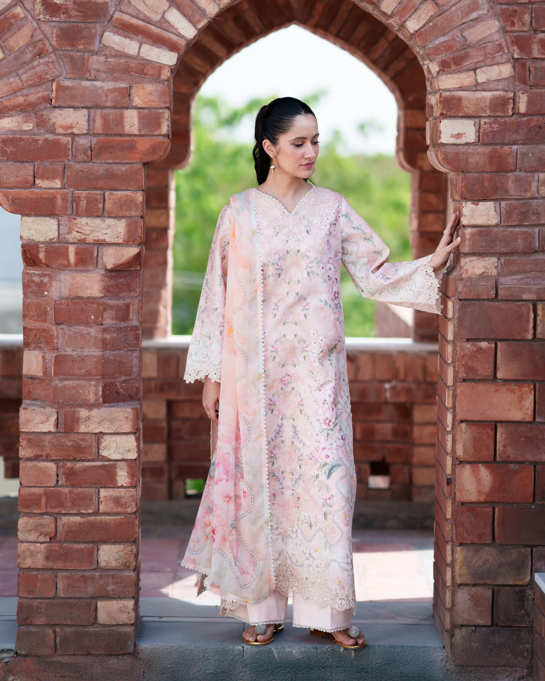 Neeshay | Summer Lines | PEACHLINE - by Libasekhas - Registered Vendor of : Neeshay - 100% Original Designer Dress