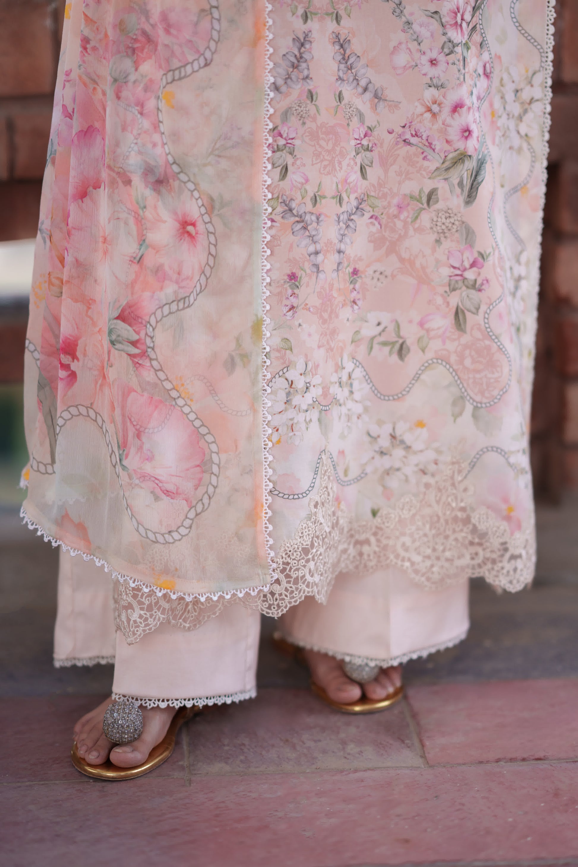 Neeshay | Summer Lines | PEACHLINE - by Libasekhas - Registered Vendor of : Neeshay - 100% Original Designer Dress