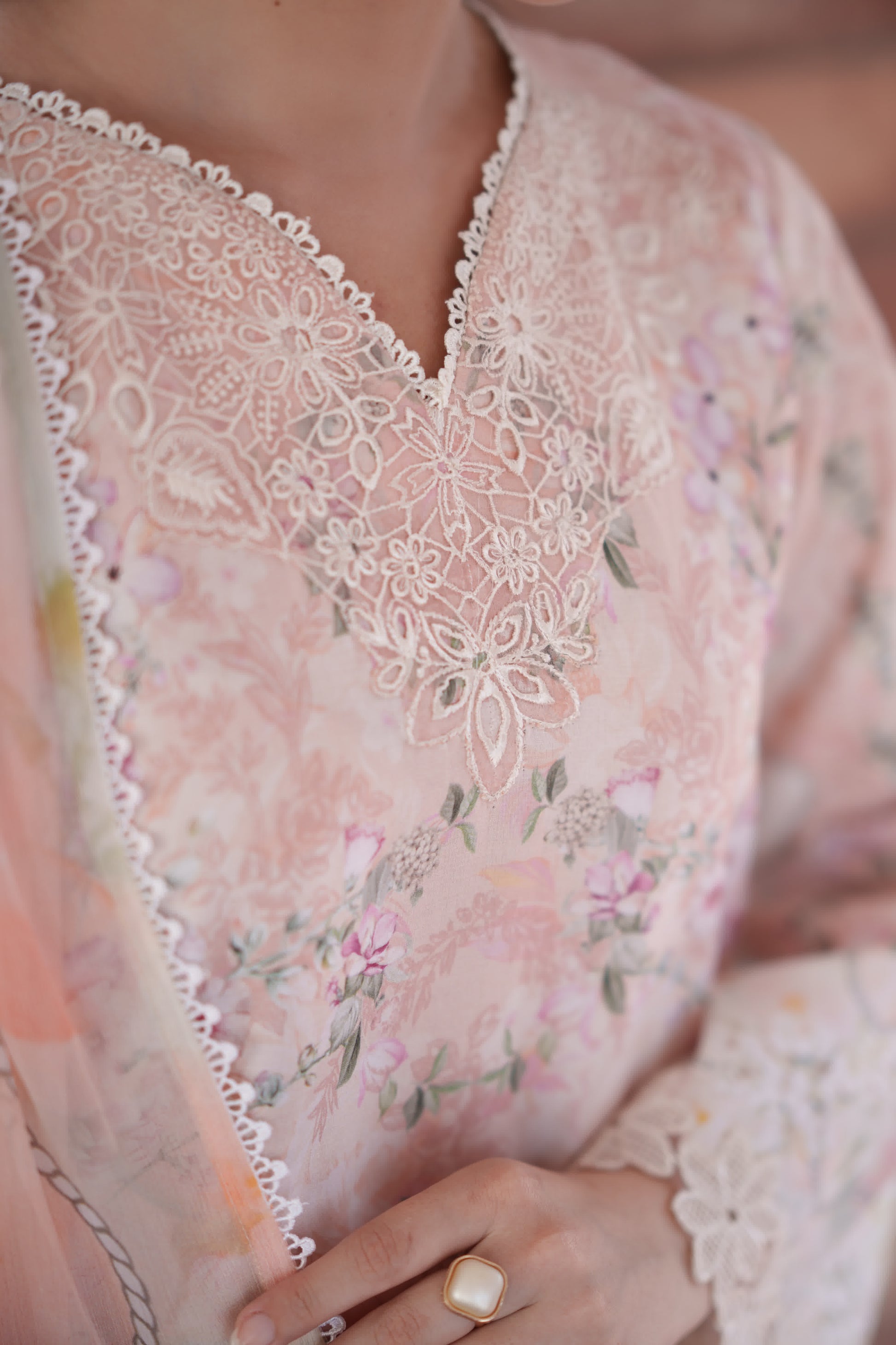 Neeshay | Summer Lines | PEACHLINE - by Libasekhas - Registered Vendor of : Neeshay - 100% Original Designer Dress