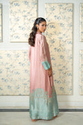 Wahaj M Khan | Lra Eid Collection 26 | Pink Ferozi Kaftan Suit - by Libasekhas UK - Registered Vendor of : Wahaj M Khan - 100% Original Designer Dress