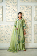 Wahaj M Khan | Lra Eid Collection 26 | Pista Embroidered Lyra Set - by Libasekhas UK - Registered Vendor of : Wahaj M Khan - 100% Original Designer Dress
