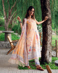 Roheenaz | Garden Veal Printed Lawn 25 | Coral Whim - by - Libasekhas UK - Registered Vendor of : Roheenaz - 100% Original Designer Dresss