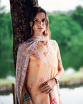Roheenaz | Garden Veal Printed Lawn 25 | Coral Whim - by - Libasekhas UK - Registered Vendor of : Roheenaz - 100% Original Designer Dresss