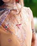 Roheenaz | Garden Veal Printed Lawn 25 | Coral Whim - by - Libasekhas UK - Registered Vendor of : Roheenaz - 100% Original Designer Dresss