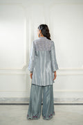 Wahaj M Khan | Lra Eid Collection 26 | Grey Rawsilk Wrap - by Libasekhas UK - Registered Vendor of : Wahaj M Khan - 100% Original Designer Dress