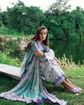 Roheenaz | Garden Veal Printed Lawn 25 | Jazmine Haze. - by - Libasekhas UK - Registered Vendor of : Roheenaz - 100% Original Designer Dresss