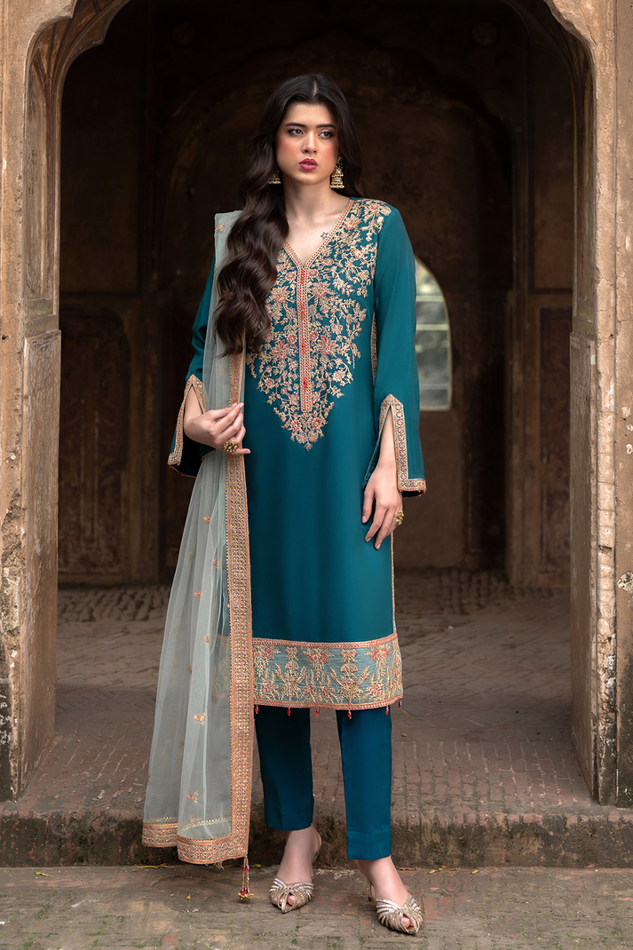 Saad Shaikh | Zaria Festive Pret 25 | LUXE - by Libasekhas UK - Registered Vendor of : Saad Shaikh - 100% Original Designer Dress