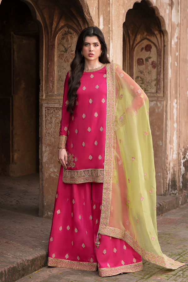 Saad Shaikh | Zaria Festive Pret 25 | CELESTE - by Libasekhas UK - Registered Vendor of : Saad Sheikh - 100% Original Designer Dress