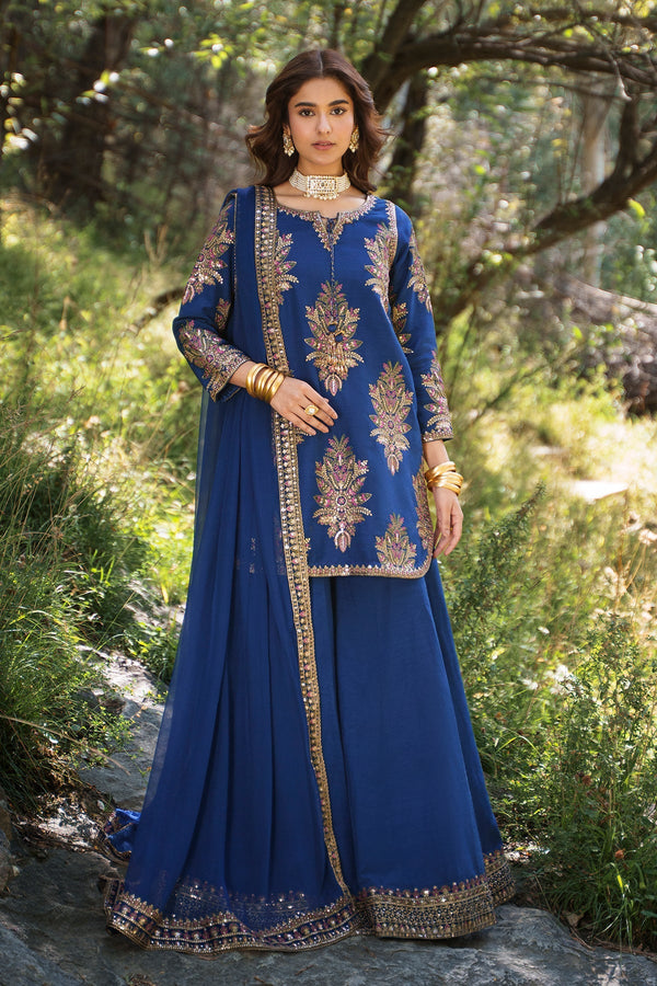 Charizma | Festive Pret | Embroidered Raw Silk CMA-6-440 - by Libasekhas UK - Registered Vendor of : Charizma - 100% Original Designer Dress