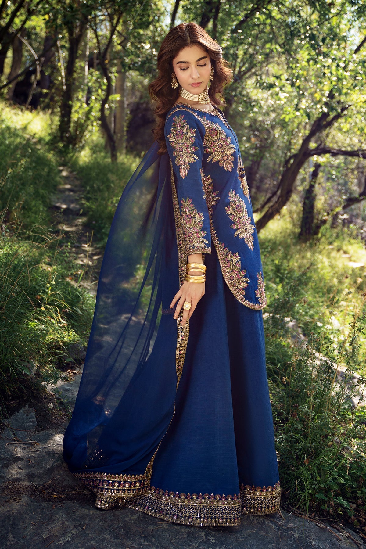 Charizma | Festive Pret | Embroidered Raw Silk CMA-6-440 - by Libasekhas UK - Registered Vendor of : Charizma - 100% Original Designer Dress